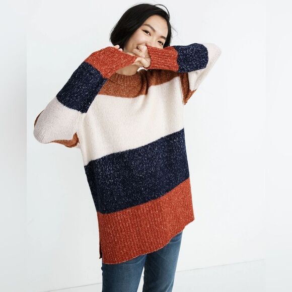 Madewell Striped Baxter Sweater Tunic Size XS - Picture 1 of 8